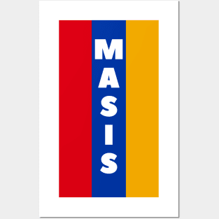 Masis City in Armenian Flag Vertical Posters and Art